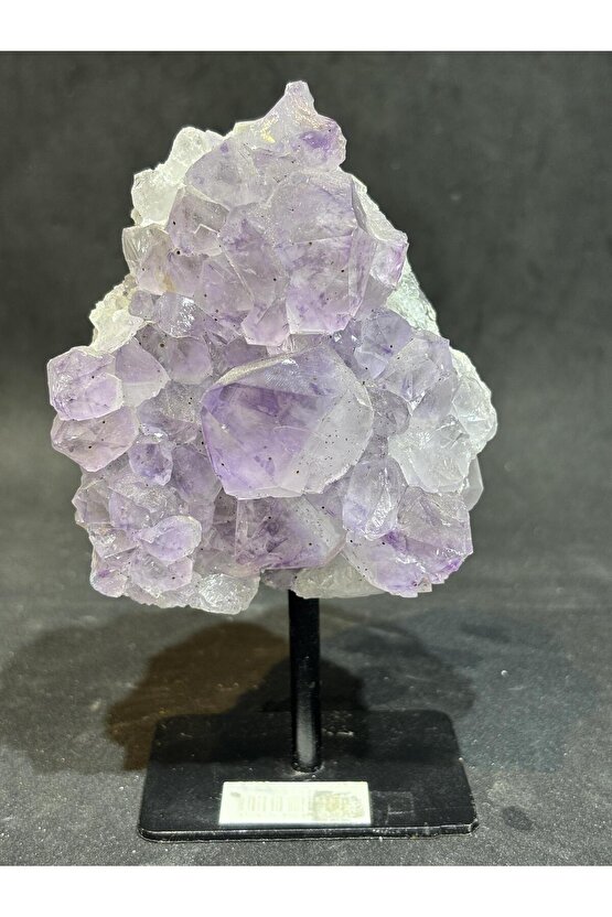 BREZİLYA AMETİST DOĞALTAŞ SİYAH DEMİR STANTLI