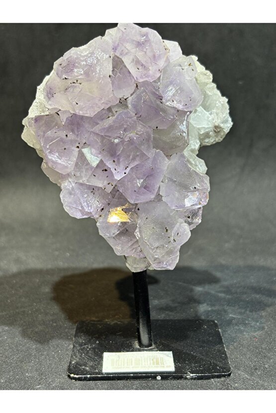 BREZİLYA AMETİST DOĞALTAŞ SİYAH DEMİR STANTLI