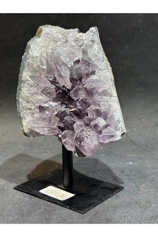 BREZİLYA AMETİST DOĞALTAŞ SİYAH DEMİR STANTLI