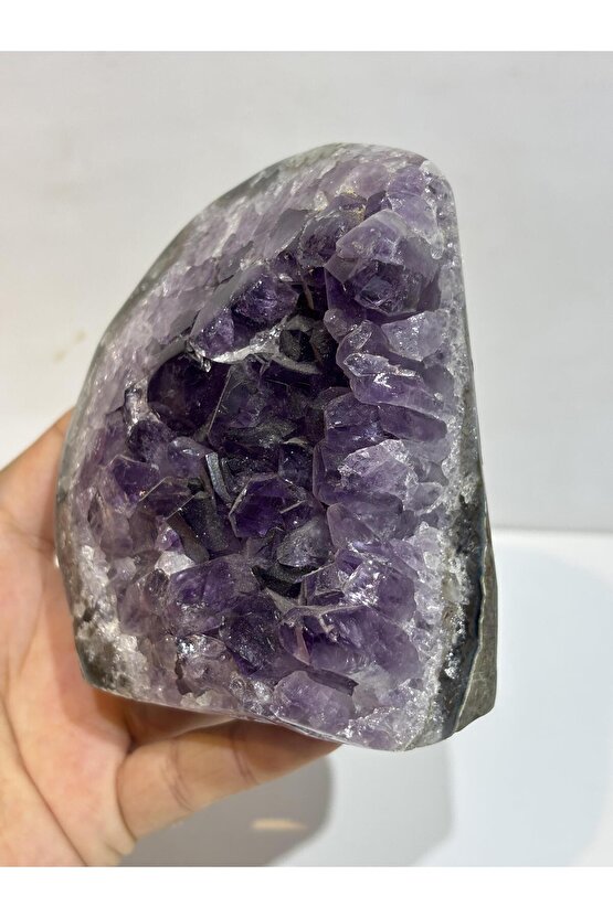 BREZİLYA AMETİST DOĞALTAŞ JEOT POLİSAJLI EX QUALITY