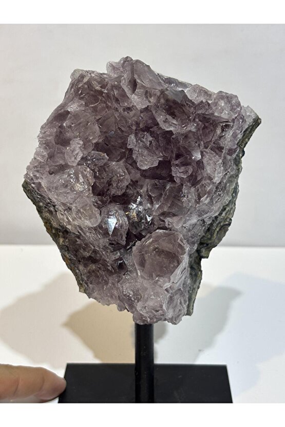 BREZİLYA AMETİST DOĞALTAŞ SİYAH DEMİR STANTLI