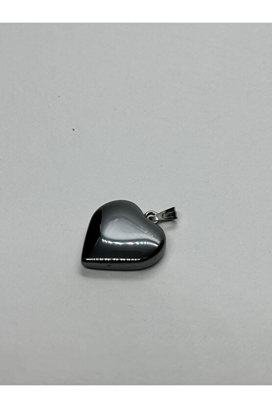 HEMATİT DOĞALTAŞ KOLYE UCU KALP