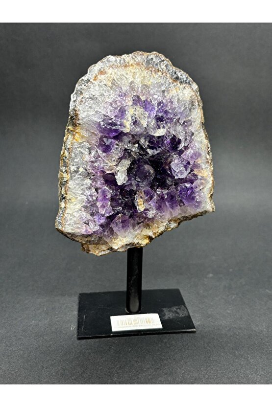 BREZİLYA AMETİST DOĞALTAŞ SİYAH DEMİR STANTLI