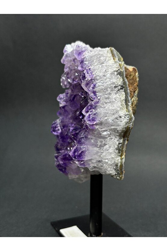 BREZİLYA AMETİST DOĞALTAŞ SİYAH DEMİR STANTLI