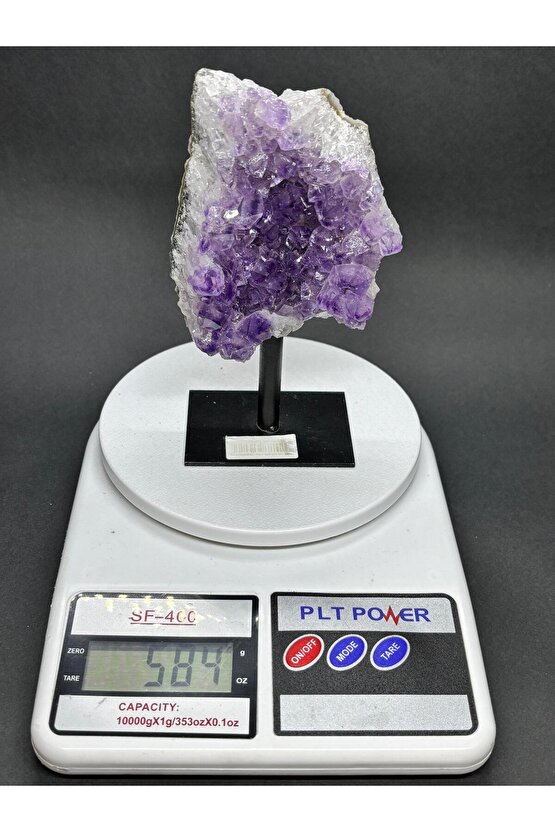 BREZİLYA AMETİST DOĞALTAŞ SİYAH DEMİR STANTLI