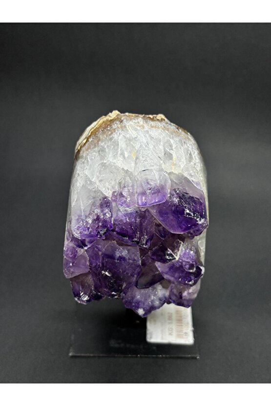 BREZİLYA AMETİST DOĞALTAŞ SİYAH DEMİR STANTLI