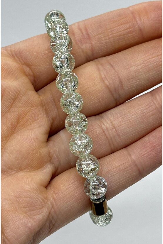 YEŞİL NECEF DAĞ KRİSTALI ŞANS TAŞI DOĞALTAŞ BİLEKLİK