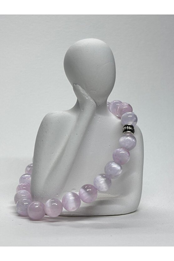 PEMBE SELENİT DOĞALTAŞ BİLEKLİK