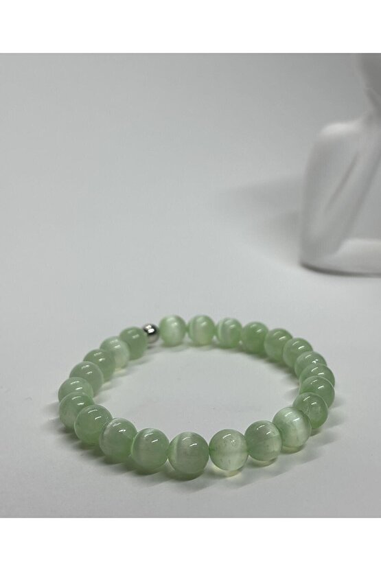 YEŞİL SELENİT DOĞALTAŞ BİLEKLİK