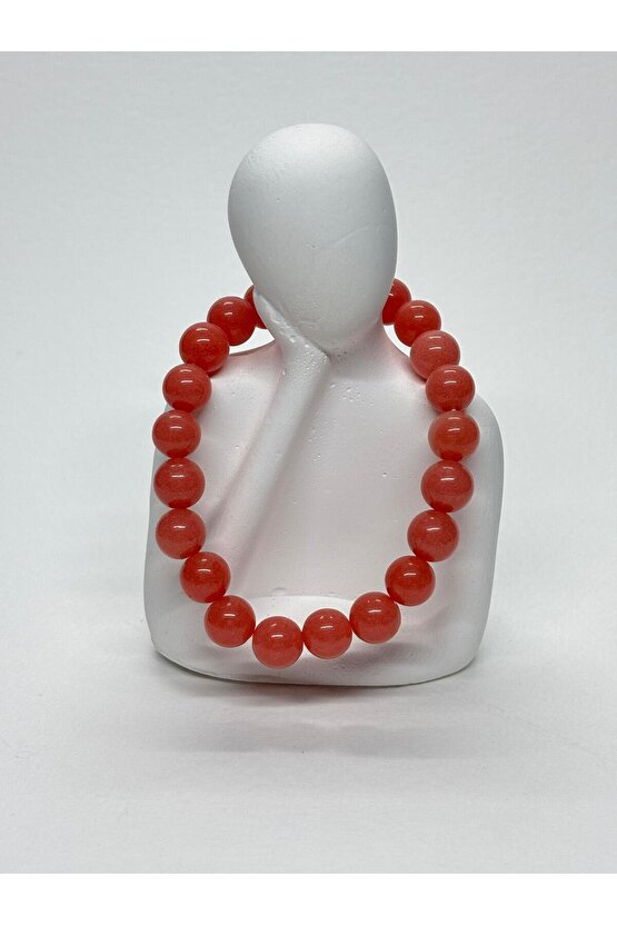 ÇİLEK KUVARS DOĞALTAŞ BİLEKLİK