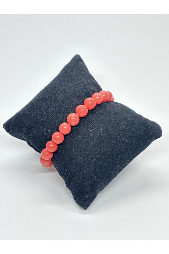 ÇİLEK KUVARS DOĞALTAŞ BİLEKLİK