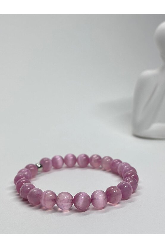 PEMBE SELENİT AA+KALİTE DOĞALTAŞ BİLEKLİK