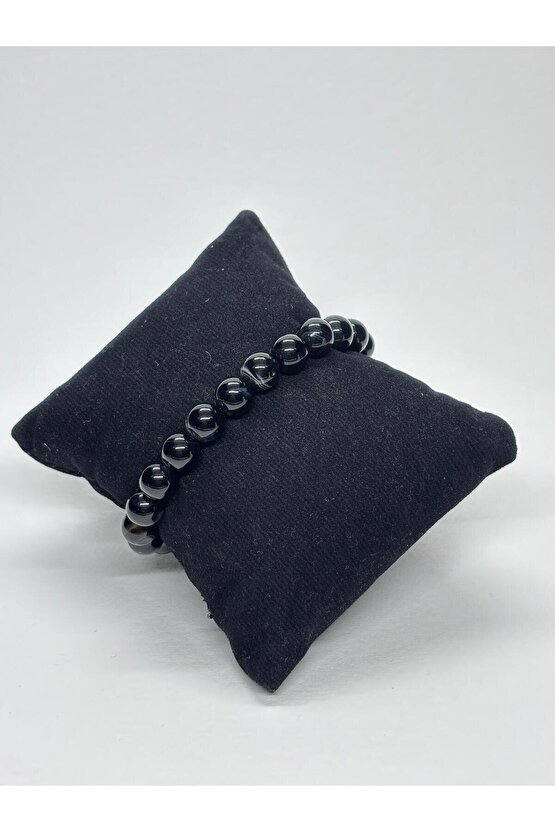 SİYAH AKİK DOĞALTAŞ BİLEKLİK