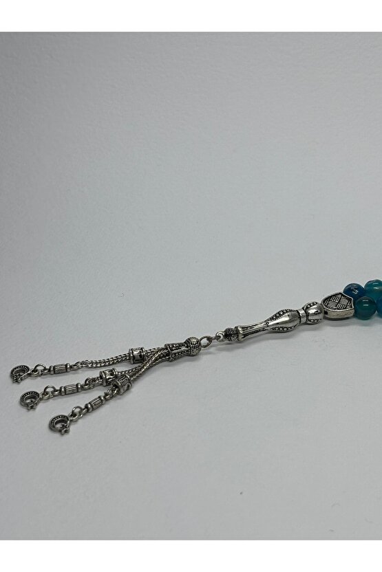 MAVİ AKİK İLETİŞİM TAŞI DOĞALTAŞ TESBİH