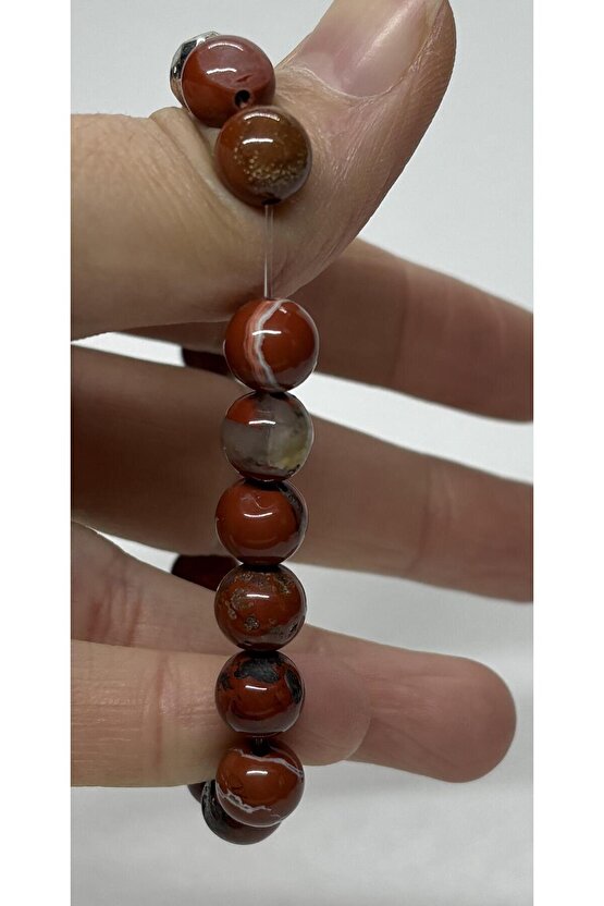 KIRMIZI JASPER DOĞALTAŞ BİLEKLİK