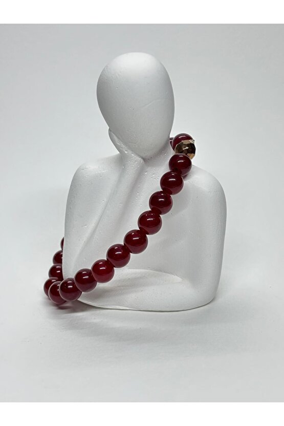 KIRMIZI AKİK DOĞALTAŞ BİLEKLİK