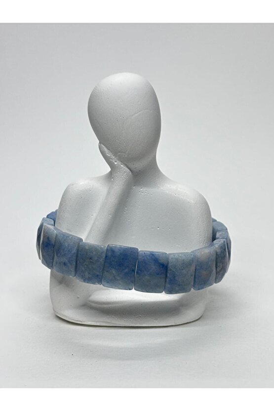 MAVİ KUVARS DOĞALTAŞ ROLEKS BİLEKLİK