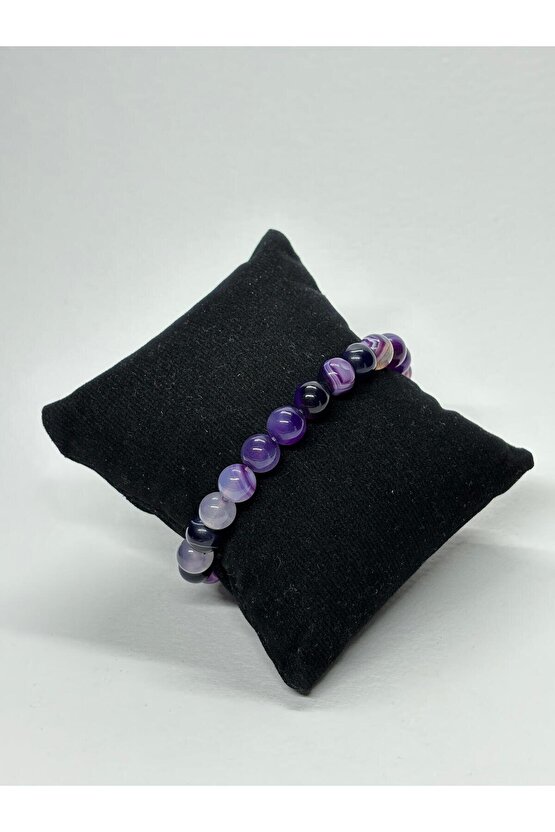 MOR AKİK DOĞALTAŞ BİLEKLİK