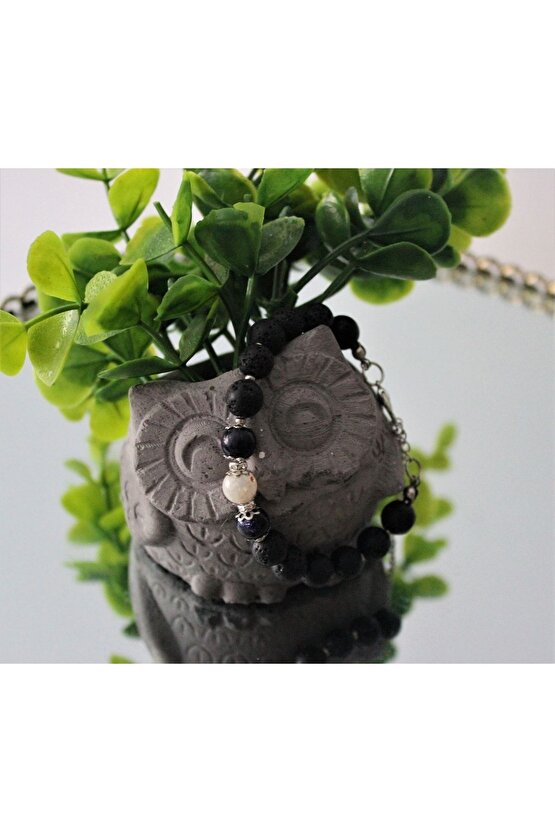 Gerçek Doğal Taş Citrine Yıldız Taşı Lava Değerli Taş Bileklik, Şifa Bilekliği, Kariyer Para Bolluk