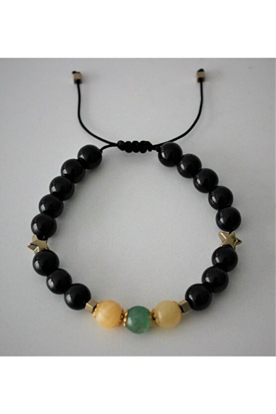 Gerçek Doğal Taş-şifa Aventerun Ve Kalsit Bileklik -başarı Kariyer Cesaret