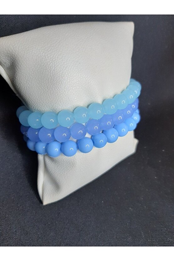 3’lü Cam Boncuk Bileklik Seti – 3 Al Az Öde Fırsatı Unisex