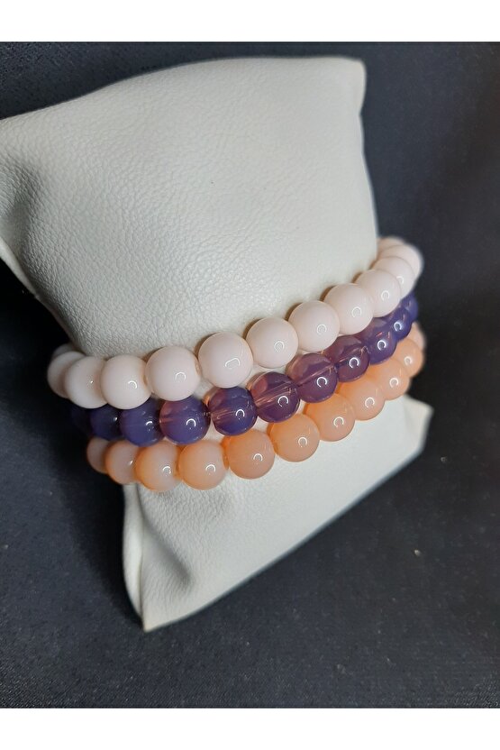 3’lü Cam Boncuk Bileklik Seti – 3 Al Az Öde Fırsatı Unisex