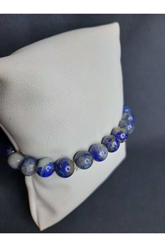 Lapis Lazuli Doğaltaşı Bileklik Şık Tasarım Unisex