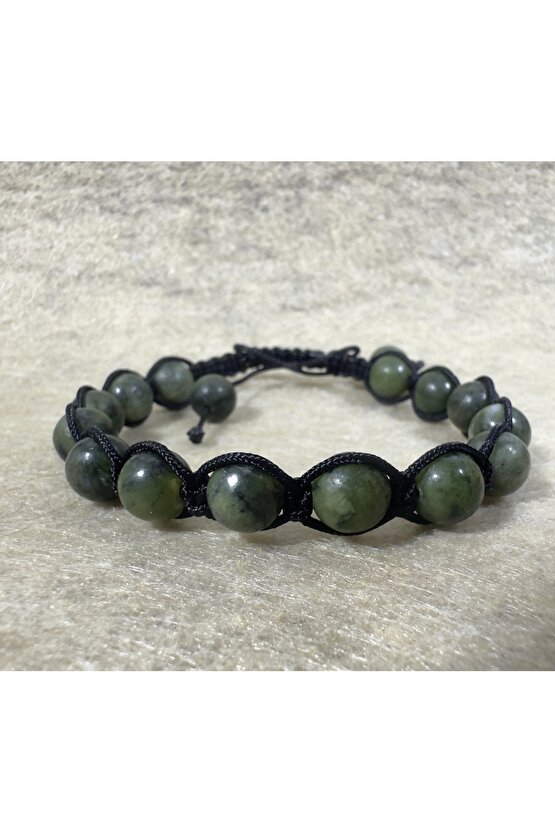 Yeşim Taşı Örme Bileklik