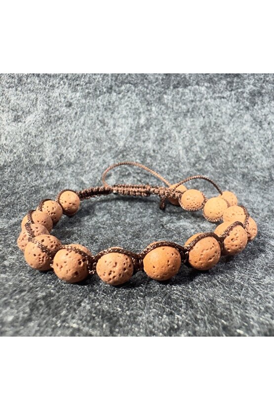 Lav Taşı Örme Bileklik