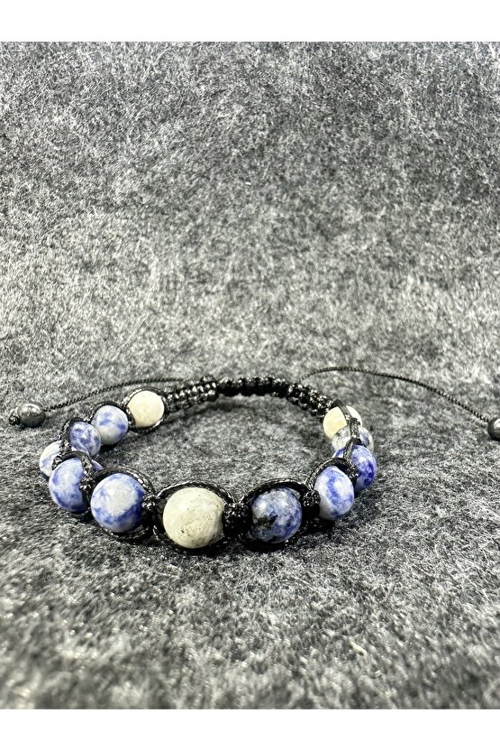 Doğaltaş Bileklik {azurit Taşı }