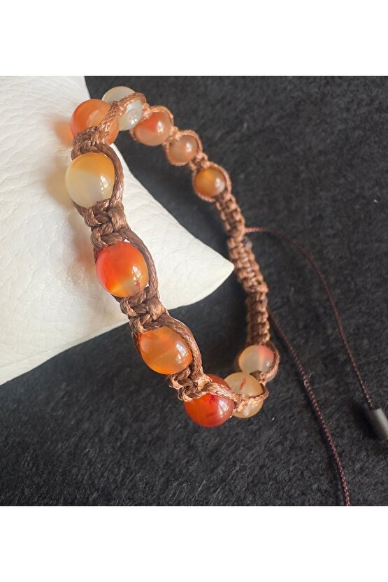 Doğaltaş bileklik(Turunc Akik)