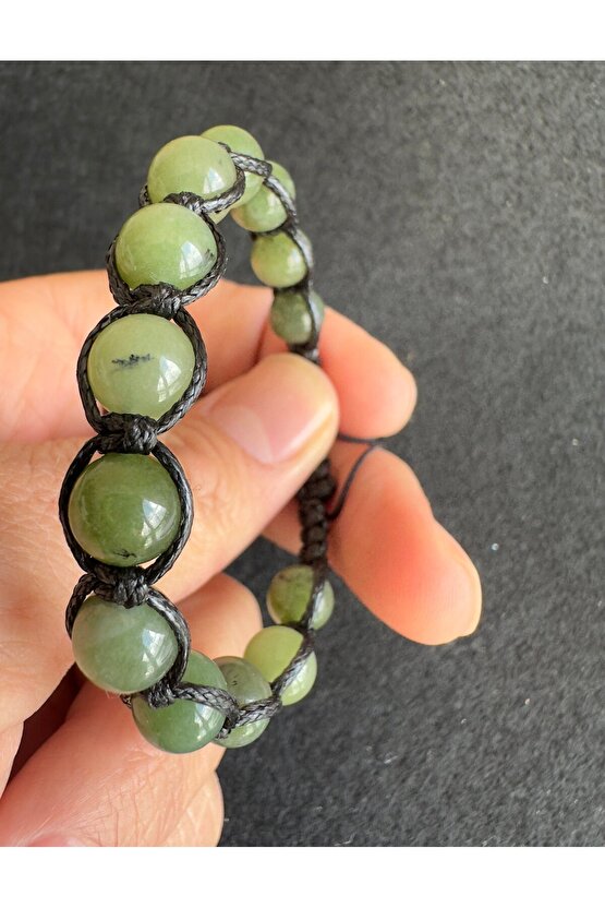 Doğaltaş bileklik (Yeşim taşı )