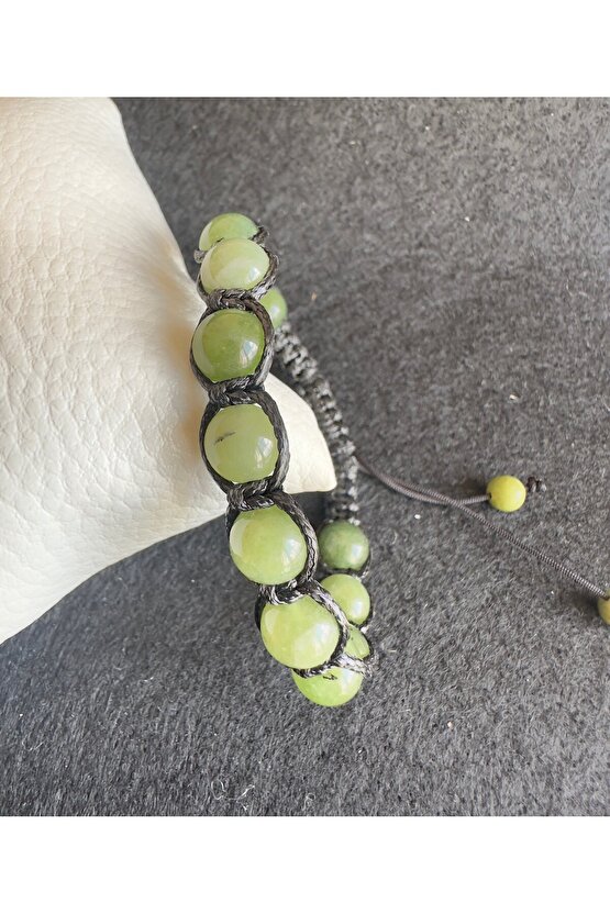 Doğaltaş bileklik (Yeşim taşı )