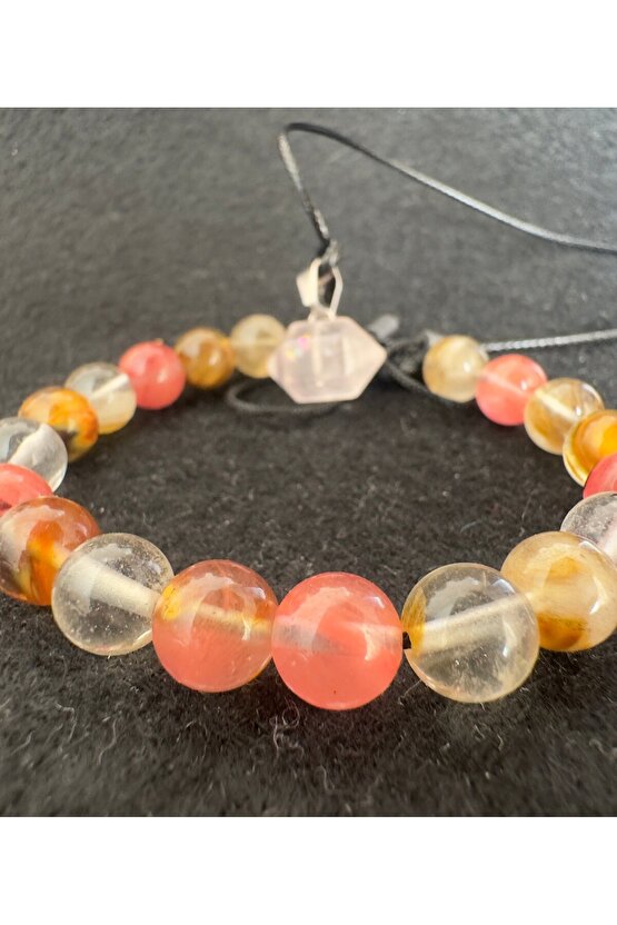 Kuvars bileklik+kolye seti