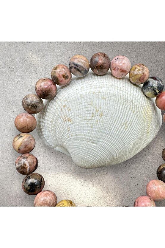 Sertifikalı Rodonit Doğaltaş Bileklik