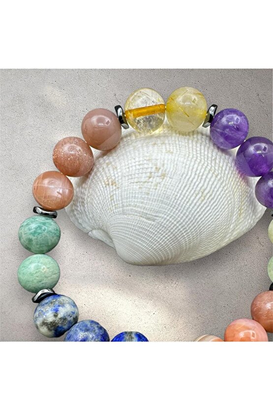 Sertifikalı 7 Çakra Doğaltaş Bileklik