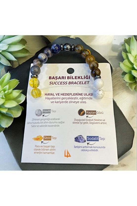 AuraStone Doğal Taş Başarı Bilekliği