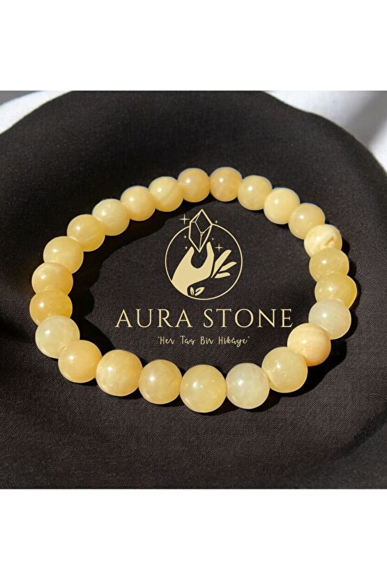 AuraStone Kalsit Doğal Taş 8mm Bileklik
