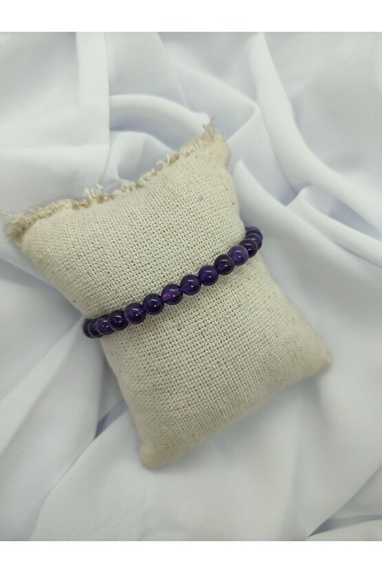 Ametist Doğal Taş Bileklik