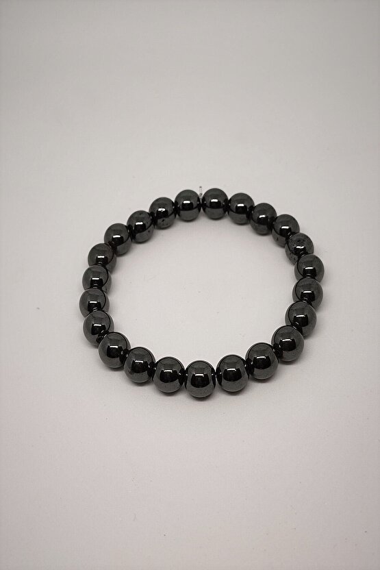 Sertifikalı 8 Mm Hematit Doğaltaş Bileklik