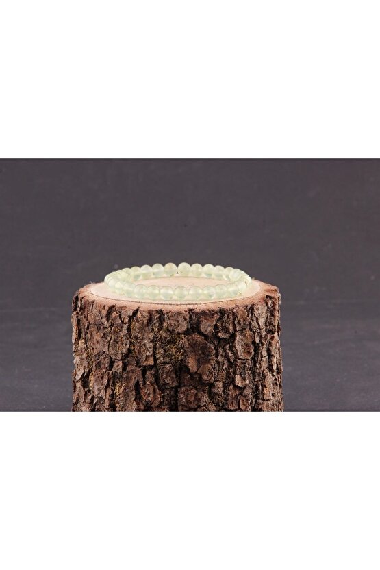 Doğal Taş Prehneit Bileklik 6mm