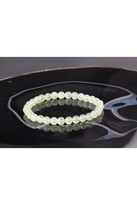 Doğal Taş Prehneit Bileklik 6mm