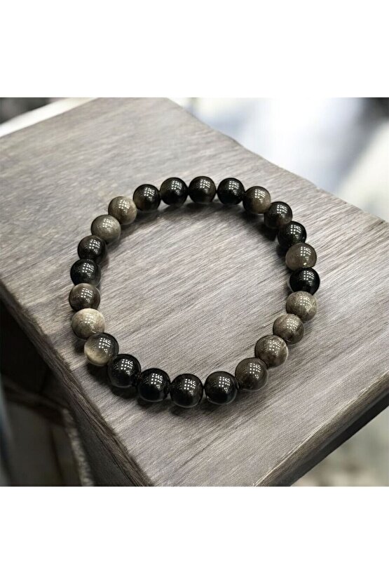 AuraStone Obsidyen Doğal Taş 8mm Bileklik