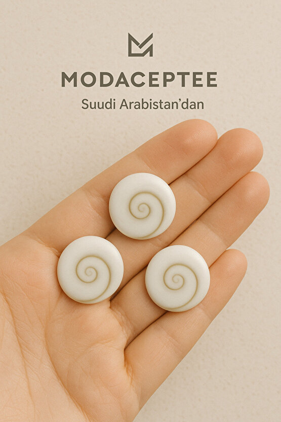 Doğal Yılancık Taşı Operculum 4 ADET