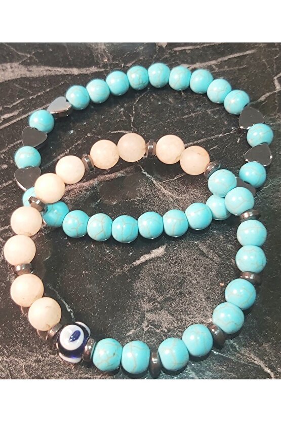 DOĞALTAŞ  TURKUAZ İKİLİ BİLEKLİK