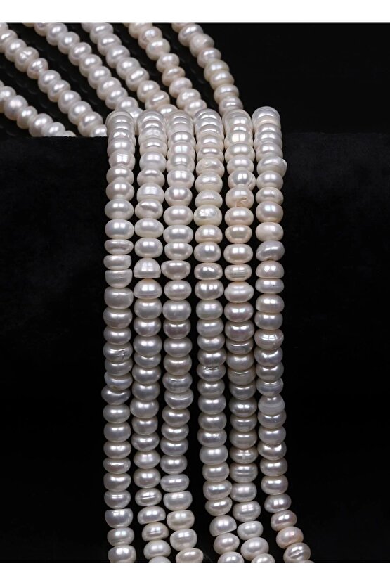 Sertifikalı Gerçek Doğal Rondel Kesim İnci Kolye