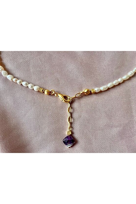 Gerçek inci doğal inci kolye arpa