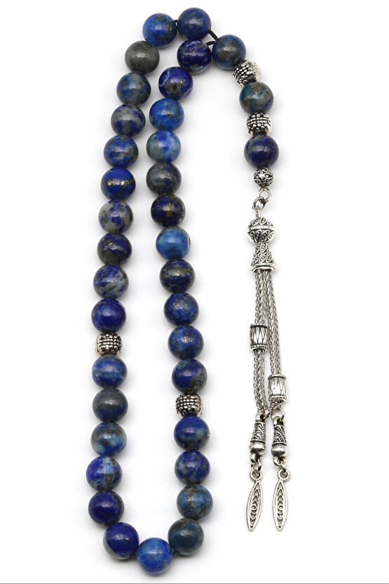 Lapis Lazuli Doğal Taş Tesbih 8 mm Yuvarlak Kesim