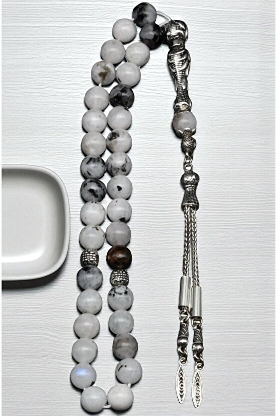 Orijinal Ay Taşı Doğal Taş Tesbih 33’lü