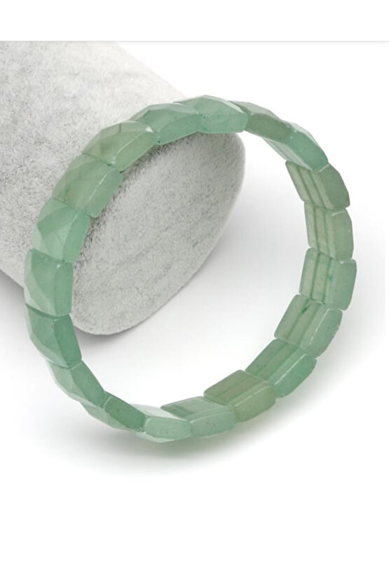 Gerçek Aventurin Taşı Doğal Taş Roleks Bileklik 18 Cm